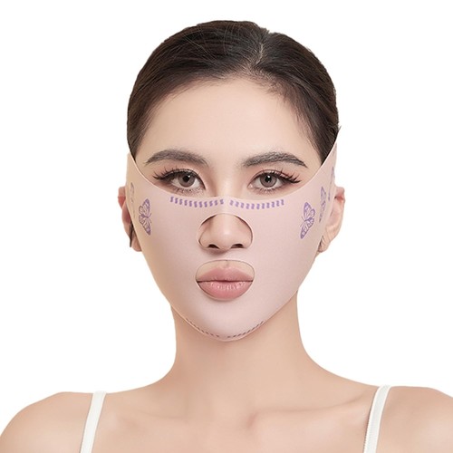 Reusable line chin strap - v,